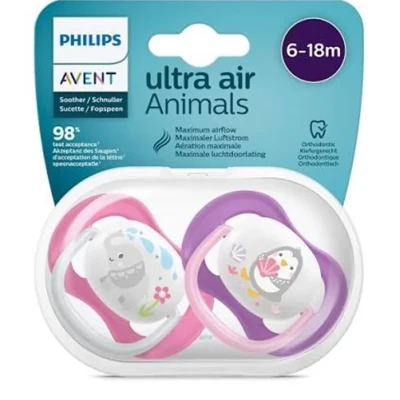 پستانک ارتودنسی 18-6 ماه  ( فیل و پنگوئن ) فیلیپس  اونت Philips Avent