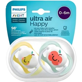 پستانک  ارتودنسی  0 تا 6 ماه (مدل ultra air happy کد SCF080/17) فیلیپس اونت Philips Avent