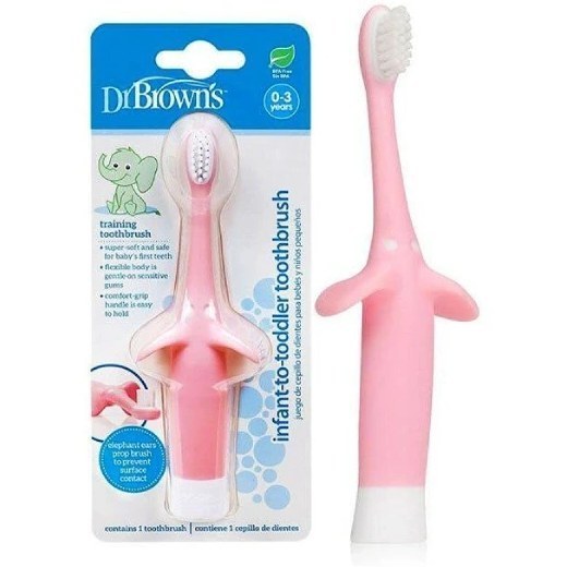 مسواک آموزشی (0 تا 3 سال)  طرح فیل دکتر براون dr,browns