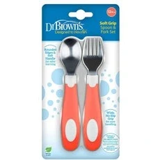 ست قاشق و چنگال استیل کودک دکتر براون Dr Brown’s