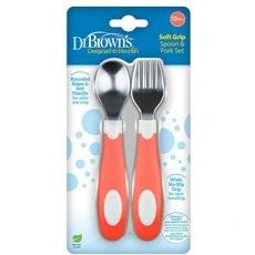 ست قاشق و چنگال استیل کودک دکتر براون Dr Brown’s
