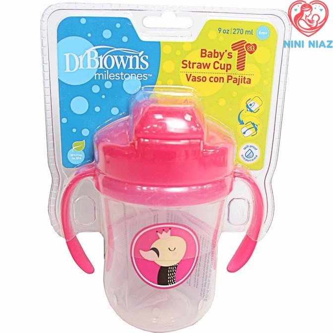 آبمیوه خوری 270 میلی لیتر ، نی دار-دسته دار مدل 91011 دکتر براون Dr Brown's