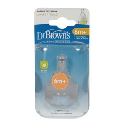 سر شیشه دو عددی باریک (سه قطره) دکتر براون Dr Brown's