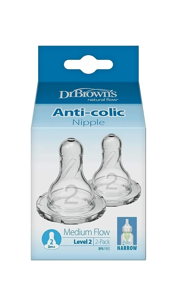 سر شیشه دو عددی مدل باریک دو قطره لول 2 دکتر براون Dr Brown's