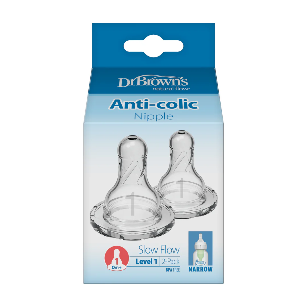 سر شیشه دو عددی مدل باریک مرحله اول (تک قطره) دکتر براون Dr Brown's