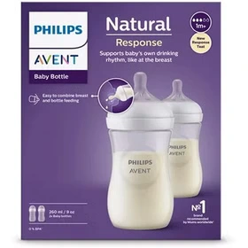 شیشه شیر دو عددی 260 میلی لیتر فیلیپس اونت Avent