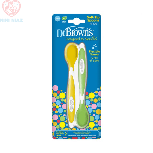 قاشق سیلیکونی 2 عددی دکتر براون Dr Brown's