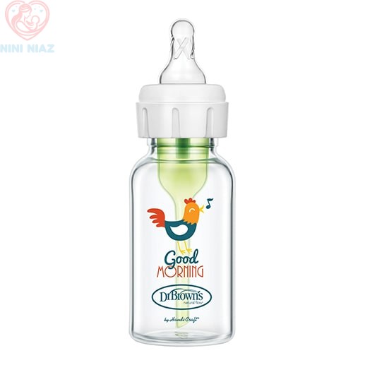 شیشه شیر 120 میلی لیتر طرح دار آپشن پلاس دکتر براون Dr Brown's