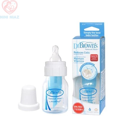شیشه شیر 60 میلی لیتر ساده پیرکس دکتر براون Dr Brown's