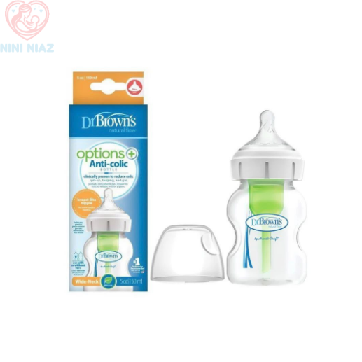 شیشه شیر 150 میلی لیتر اورجینال طلقی ، آپشن پلاس دکتر براون Dr Brown's
