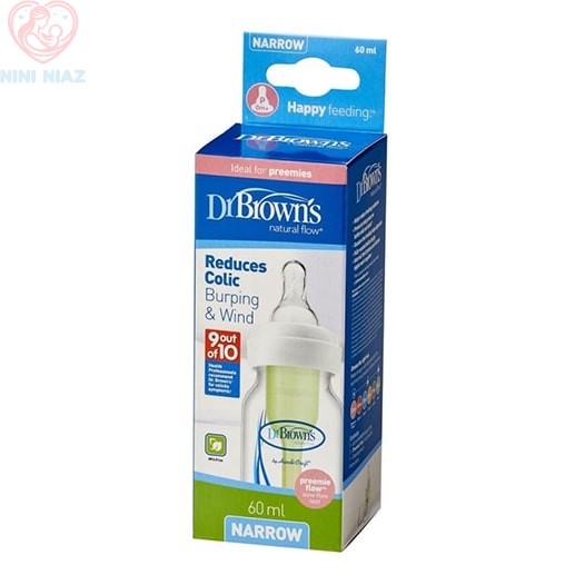 شیشه شیر 60 میلی لیتر طلقی دکتر براون Dr Brown's
