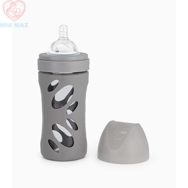 شیشه شیر پیرکس 260 میلی لیتر محافظ دار تویست شیک Twistshake