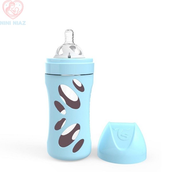 شیشه شیر پیرکس 260 میلی لیتر محافظ دار تویست شیک Twistshake
