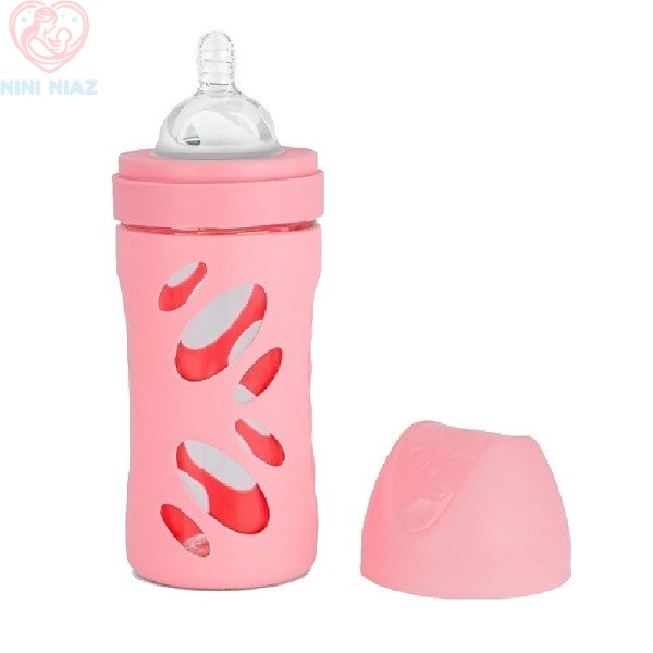 شیشه شیر پیرکس 260 میلی لیتر محافظ دار تویست شیک Twistshake