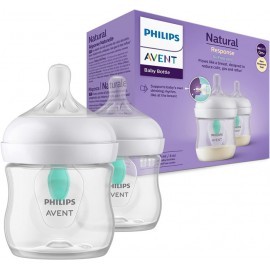 شیشه شیر تکی 125 میلی لیتر سوپاپ دار ریسپانس فیلیپس اونت Avent